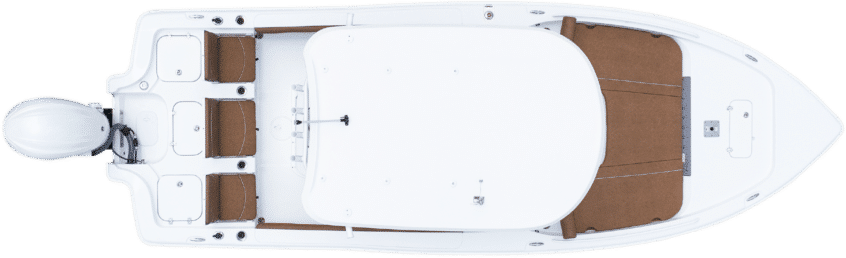 Sea Hunt BX 25 FS, top-down view