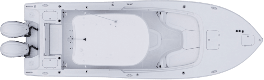 Sea Hunt BX 28, top-down view