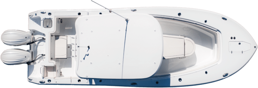 Sea Hunt Gamefish 28 CB, top-down view