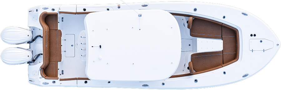 Sea Hunt Ultra 285 SE, top-down view